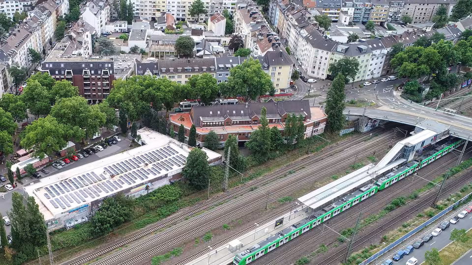 Drohnenfoto vom S-Bahnhof Zoo und Umgebung